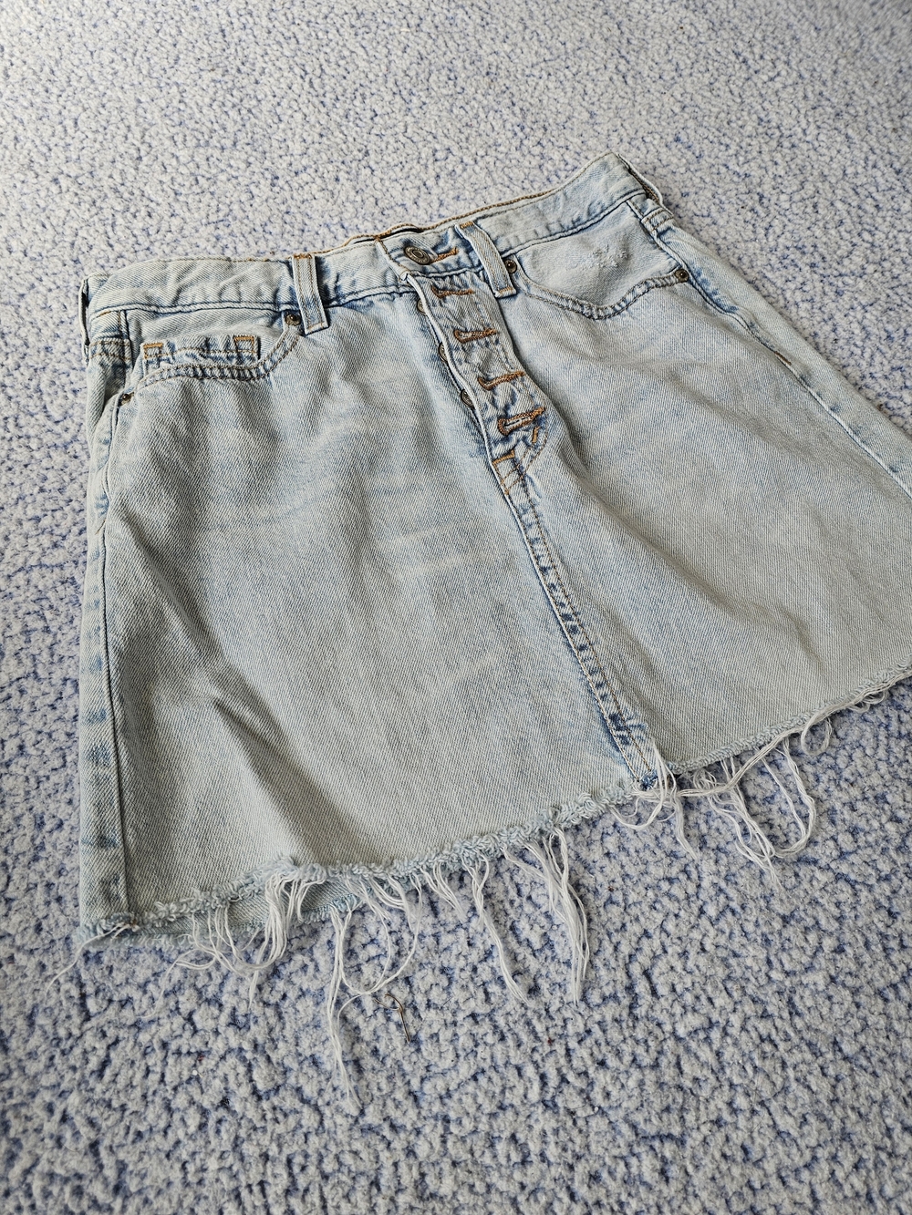 Aeropostale Light Blue Denim Mini Skirt